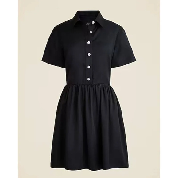 NWT J. CREW Collection Shirtdress with Jeweled Buttons SZ 00 MSRP $198 - Picture 4 of 6